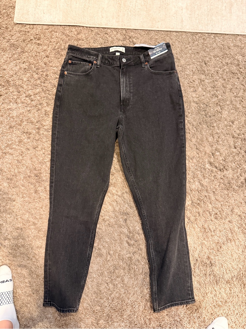 NWT Size 31 (12L) Abercrombie and Fitch High Rise Skinny jeans Curve Love